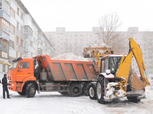 Уборка и вывоз снега спецтехникой стоимость услуг и где заказать - Северск