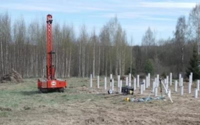 Забивка бетонных свай - мини копровая установка - Томск, заказать или взять в аренду