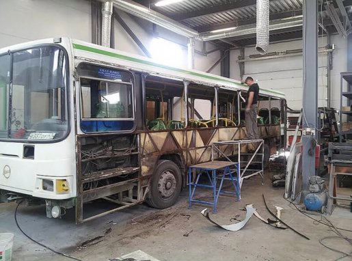 Ремонт автобусов, замена стекол, ремонт кузова стоимость ремонта и где отремонтировать - Томск