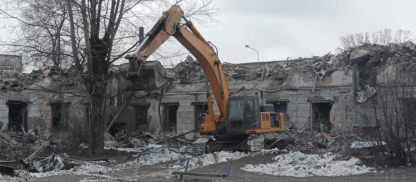 Демонтажные работы, услуги спецтехники в Тымске