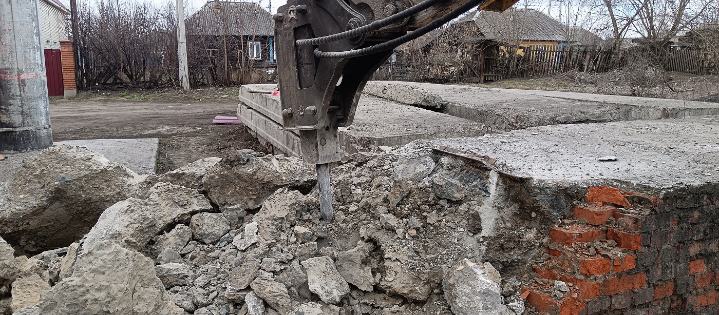 Услуги и заказ гидромолотов для демонтажных работ в Кривошеино